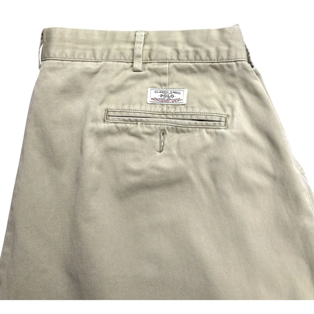 Polo Ralph‎ Lauren Men's Classic Chino Pants 100% Cotton Khaki 38/34